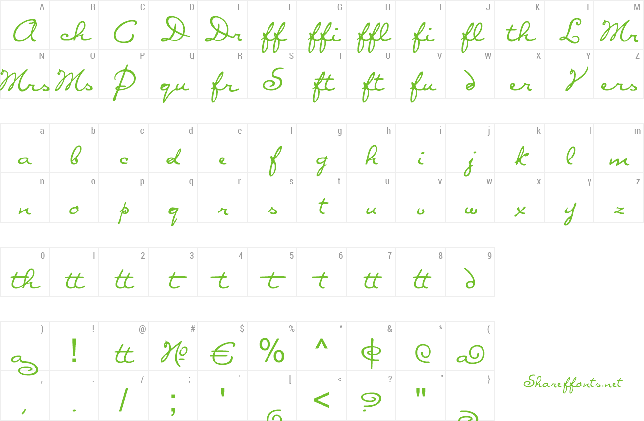 Font Diva Alt preview